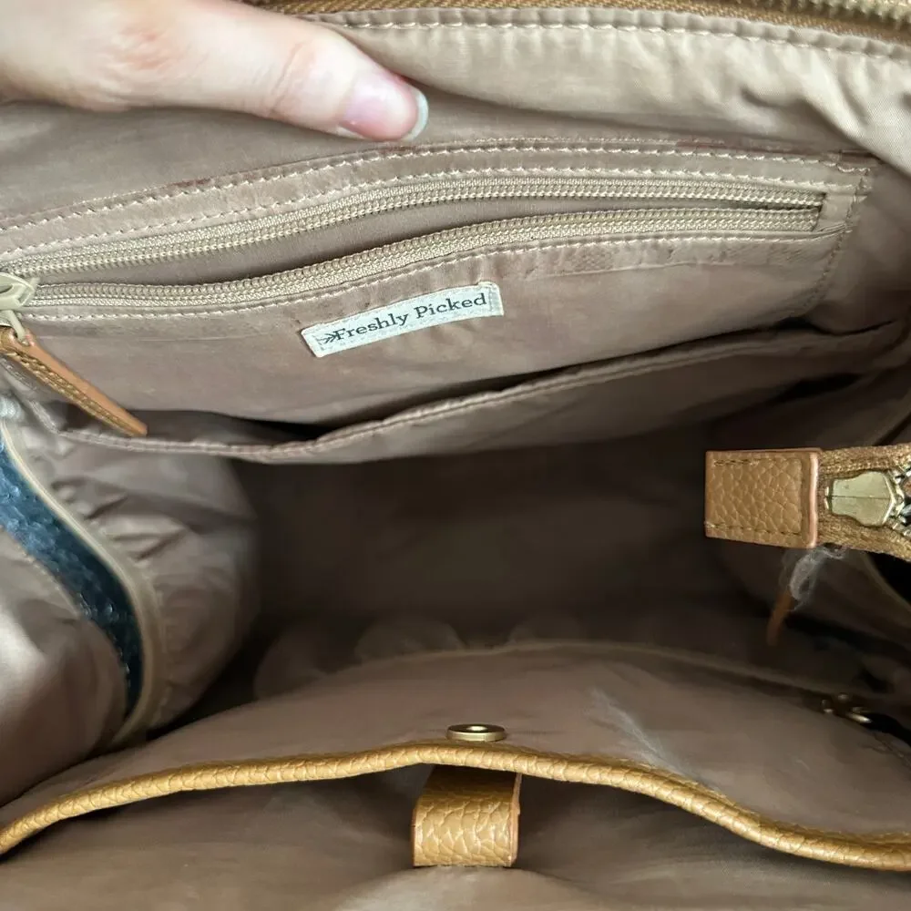 Freshly Picked Aspen Tan Vegan Leather Diaper Bag Backpack